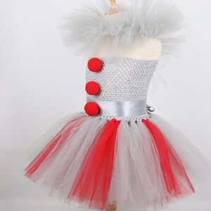 IT! PENNY WISE Girls Clown Tutu Dress Costume